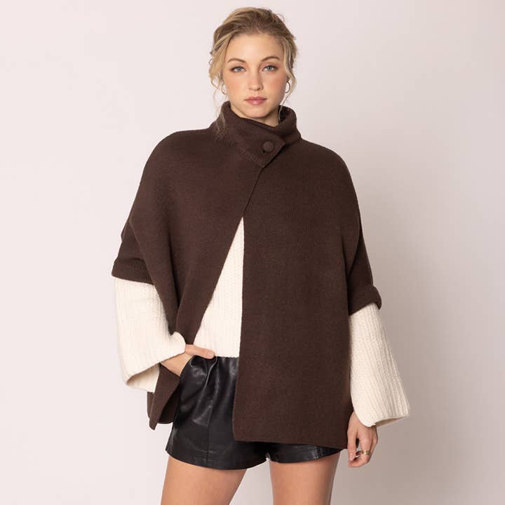 Sensibling Corp. - Wholesale Cardigan - Women's - Solid Neck Button Cardigan
12