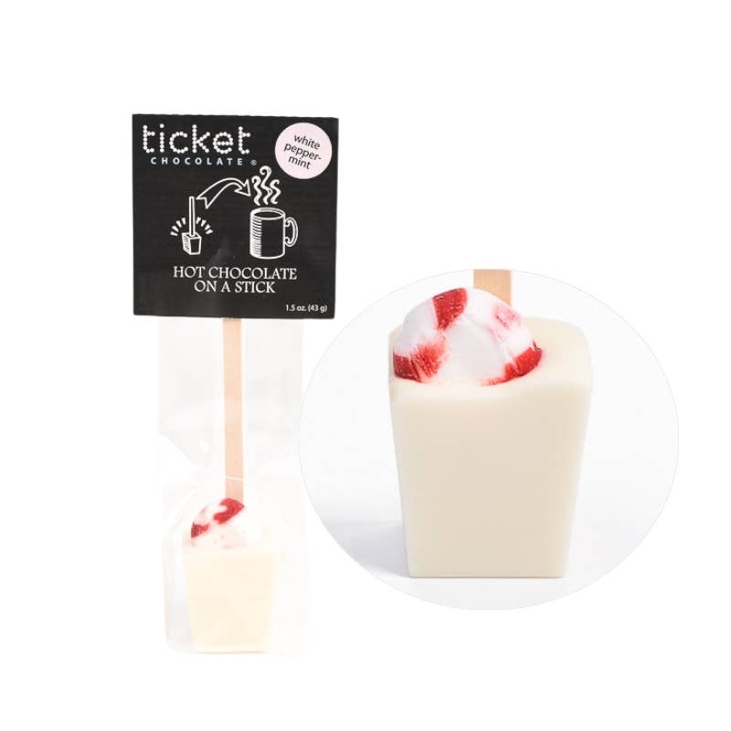 Ticket Chocolate - Wholesale Hot Cocoa Mix/Kit - Gourmet Hot Chocolate on a Stick – Single Serve (1.5 oz)7