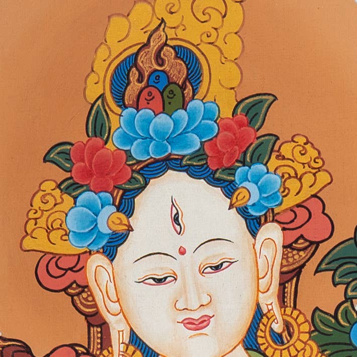 Lucky Thanka - Wholesale Painting/drawing - White Tara Thangka Painting2