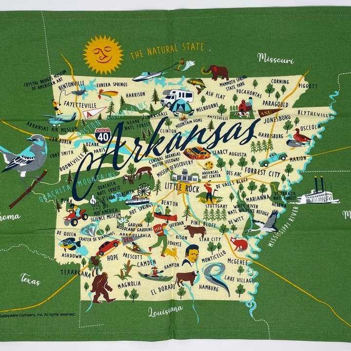 Torchon Arkansas pour la vente par Galleyware