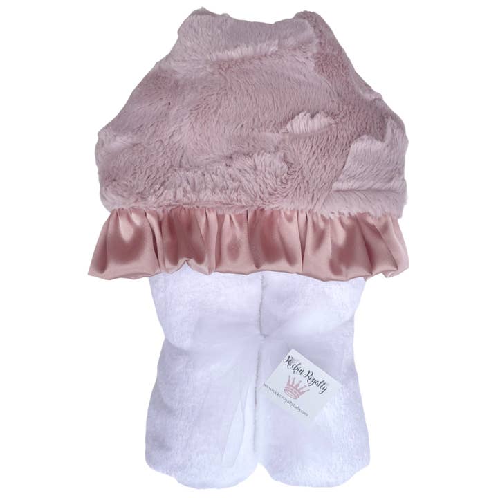 Toalla con Capucha de Felpa | Rosa Empolvado para venta al por mayor de Rockin Royalty