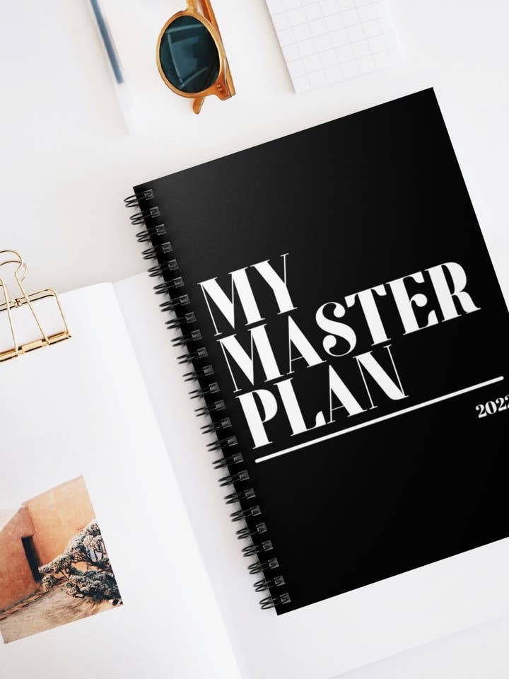 My Master Plan Spiral Notebook for wholesale by Lolita K Studio