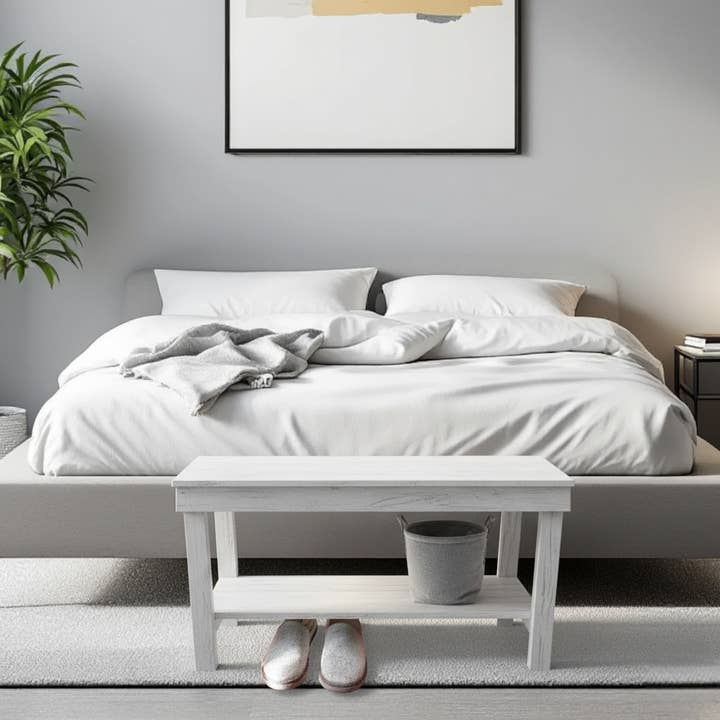 Intrinsic Haven - Wholesale Bench - Farmhouse Rustic 1-Shelf Entryway Bench6