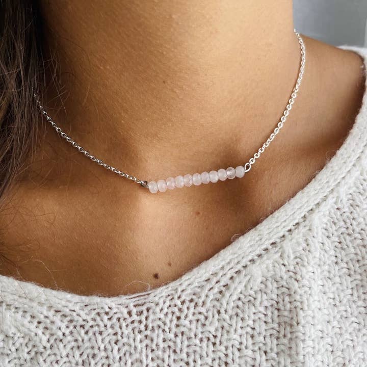 Rosenquarz-Halskette für den Großhandel von MyMagicStones