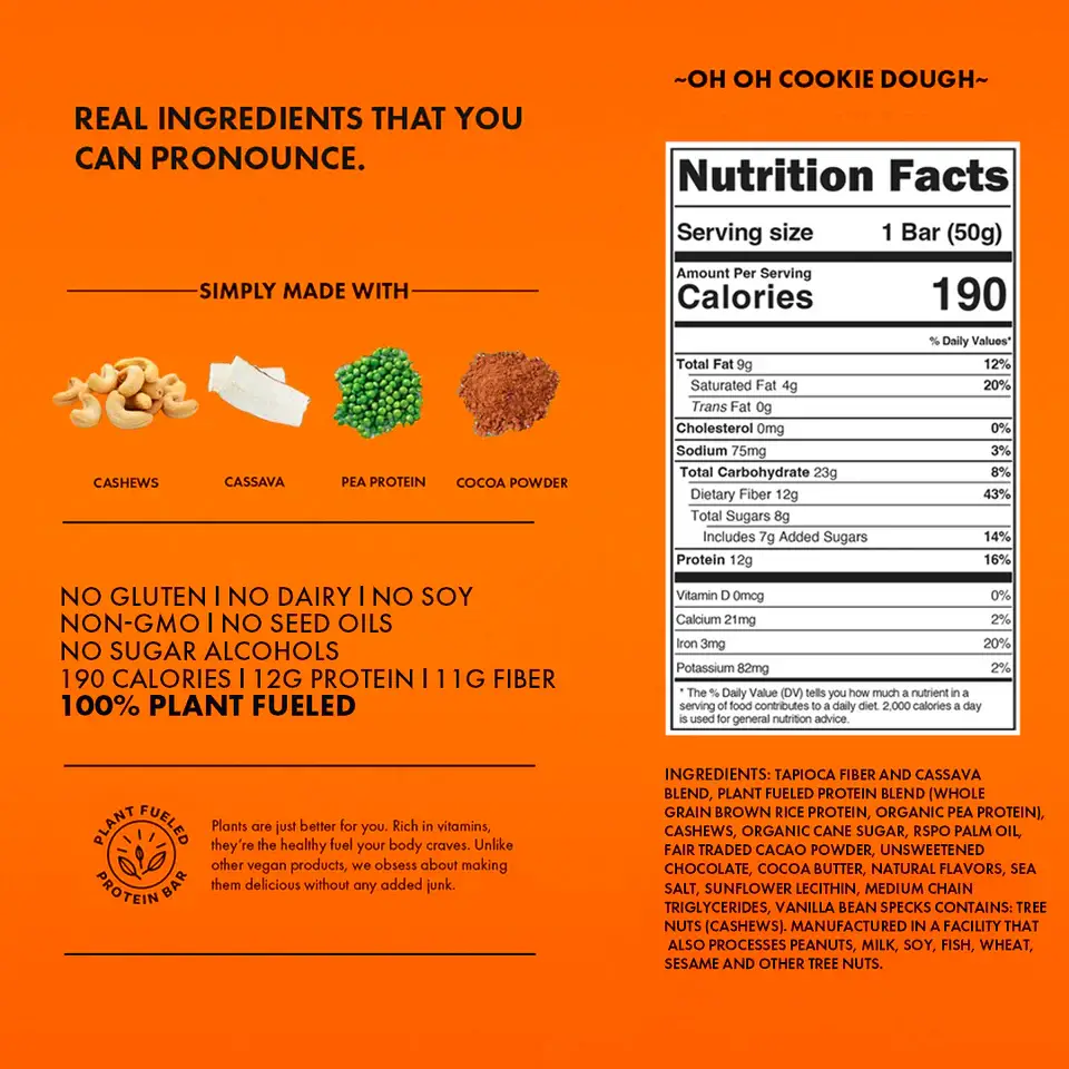 TRUBAR - Wholesale Snack Bar - Oh Oh Cookie Dough3