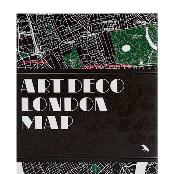 Karte von Art Deco London für den Großhandel von Blue Crow Media