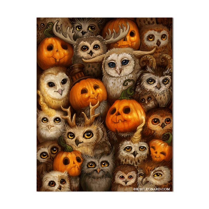 Kunstdruck: Das Pumpkin Parliament (2. Auflage) für den Großhandel von Valkiri LLC