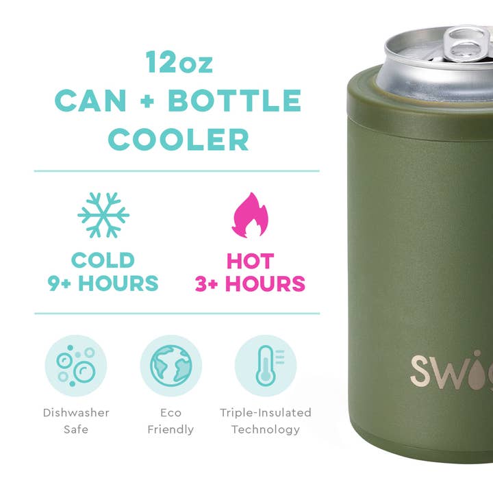 Swig Life - Wholesale Drink Huggers & Koozies - Olive Can + Bottle Cooler (12oz)2
