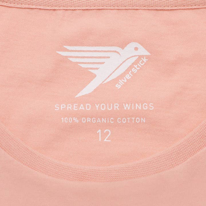 antique pink matt sewell harmony organic tee for wholesale on Faire2