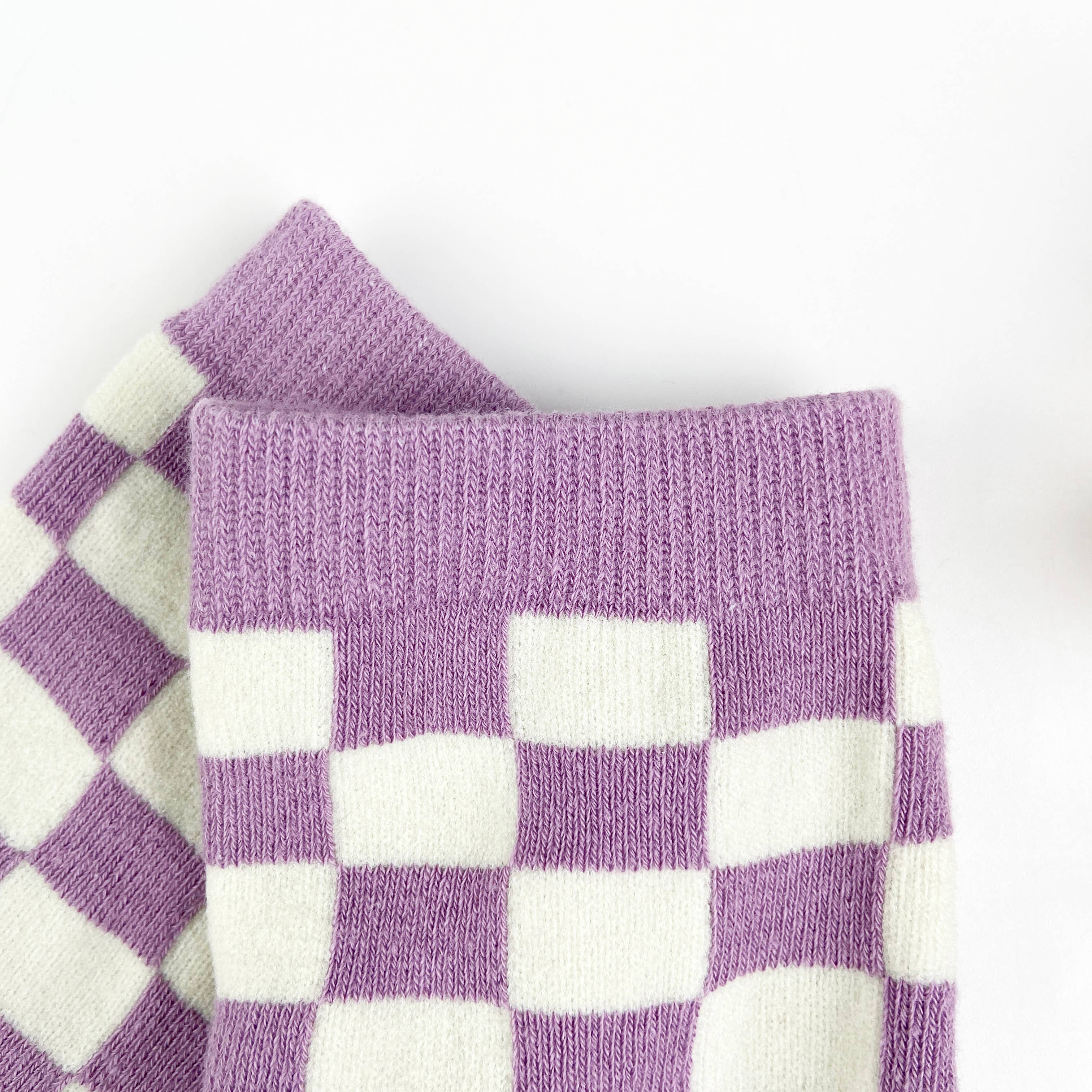 mildstyles – Meias - Mulher por atacado – Meias xadrez de algodão penteado para mulher no meio da pantzerro6