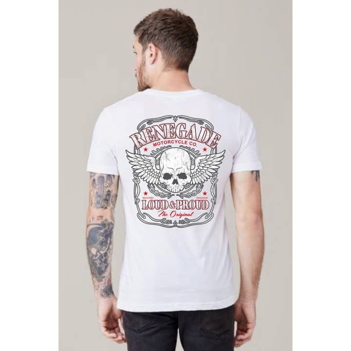MOTORCYCLE VINTAGE GRAPHIC MENS TEE for wholesale by HUENIQ
