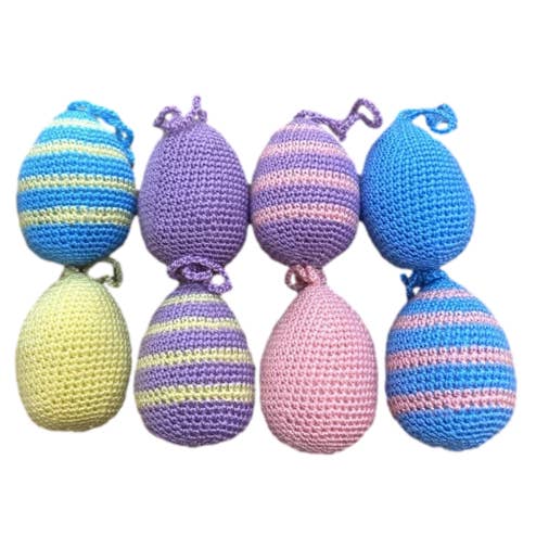 Crocheted Ornaments "Easter Eggs" for wholesale by HDIF-USA