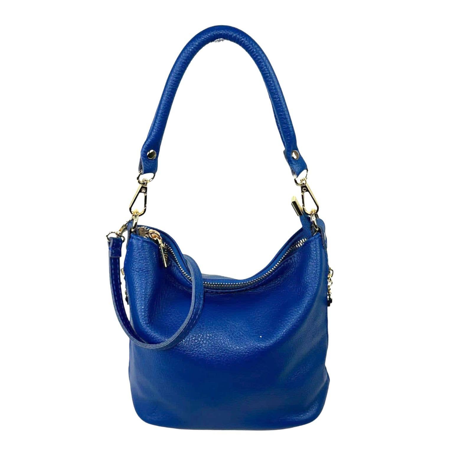 Chenson & Gorett – Engroshandel Skuldertaske – til kvinder – Lædertaske med dekorative lynlåse på siderne3