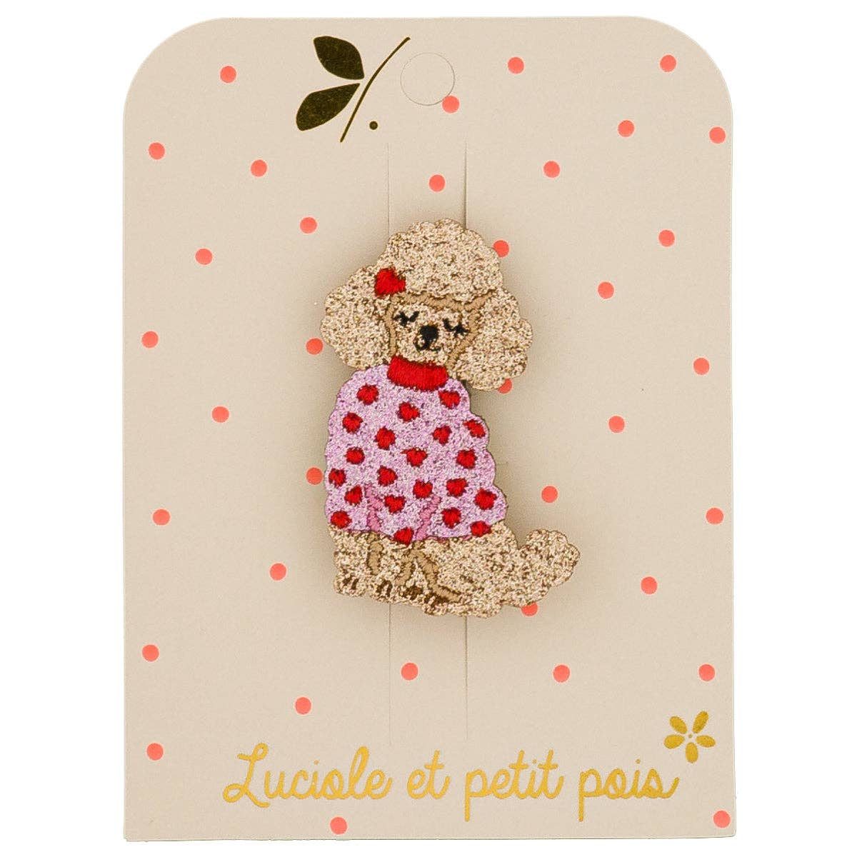 Luciole et Petit Pois - Vente Broches - Broche Caniche0