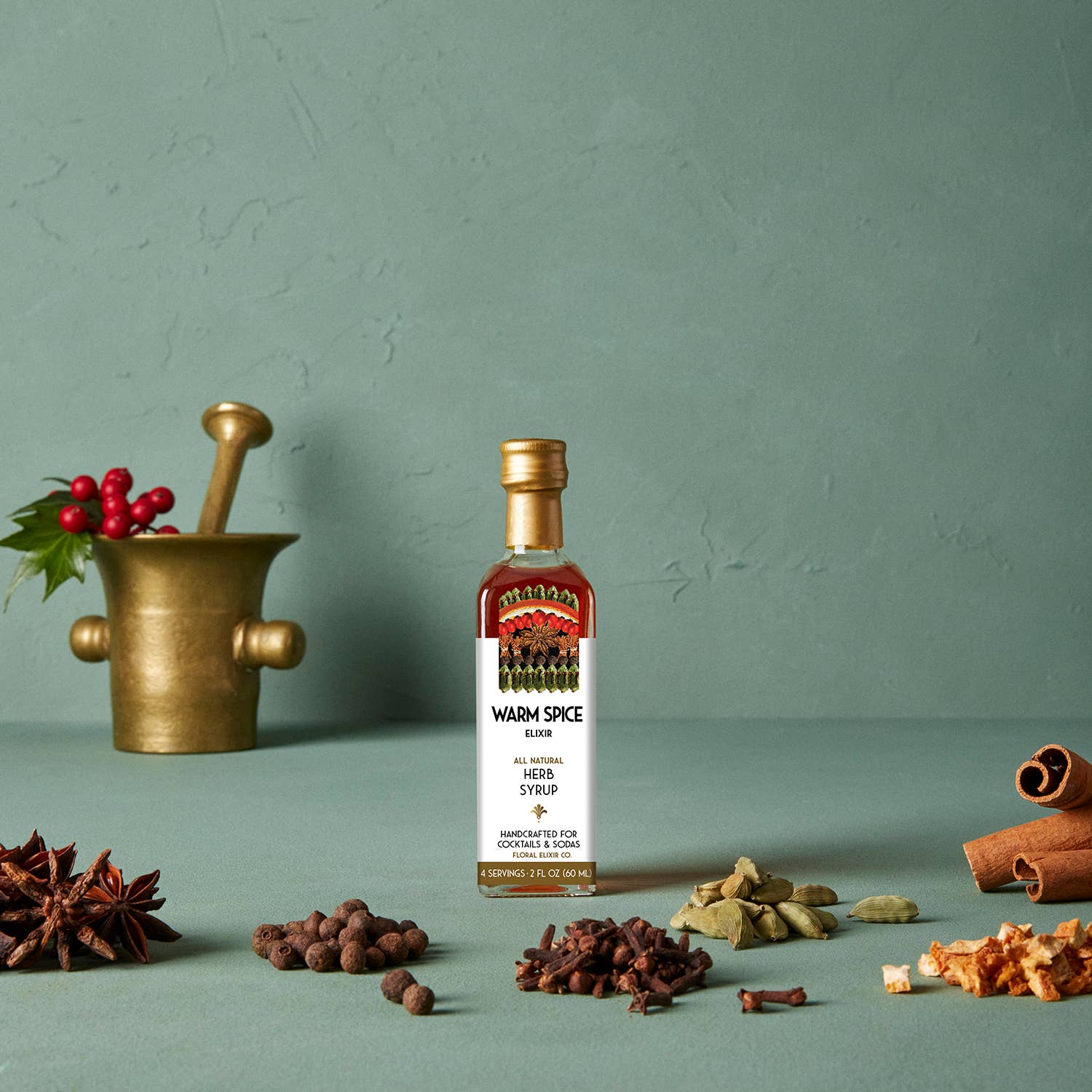 Floral Elixir Co. - Wholesale Cocktail Mix/Syrup - NEW! Warm Spice Elixir All Natural Cocktail & Soda Syrup.0