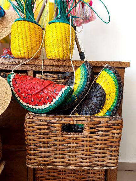 The Faria - Venta al por mayor Bolsa de playa - Bolso de paja de sandía / Bolso de sandía2