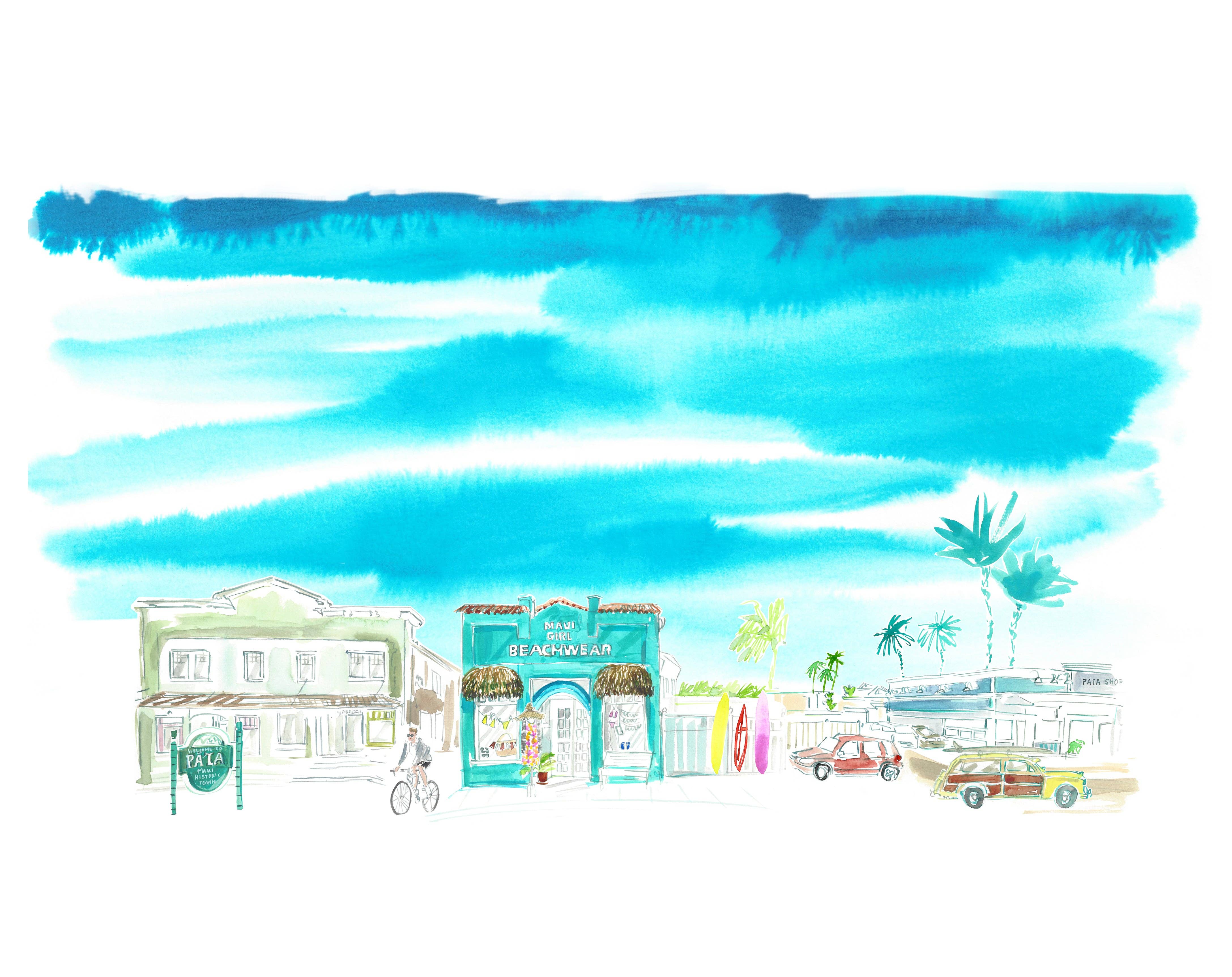 Maui Girl - Wholesale Art Print - Maui Art Prints2