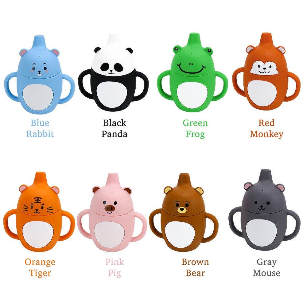 VIGOR – wholesale Drinking glass/cup – Kids & Baby – Sippy Animal Silicone Sipping Water Cups Safe BPA Free Silicone Baby Training Cups With Straw Baby Silicon Cups(10 Pack)7
