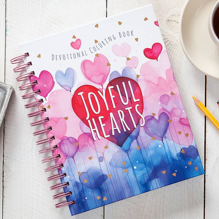 Joyful Hearts (Devotional Coloring Book, Valentine's Gifts) for wholesale by BroadStreet Publishing Group, LLC