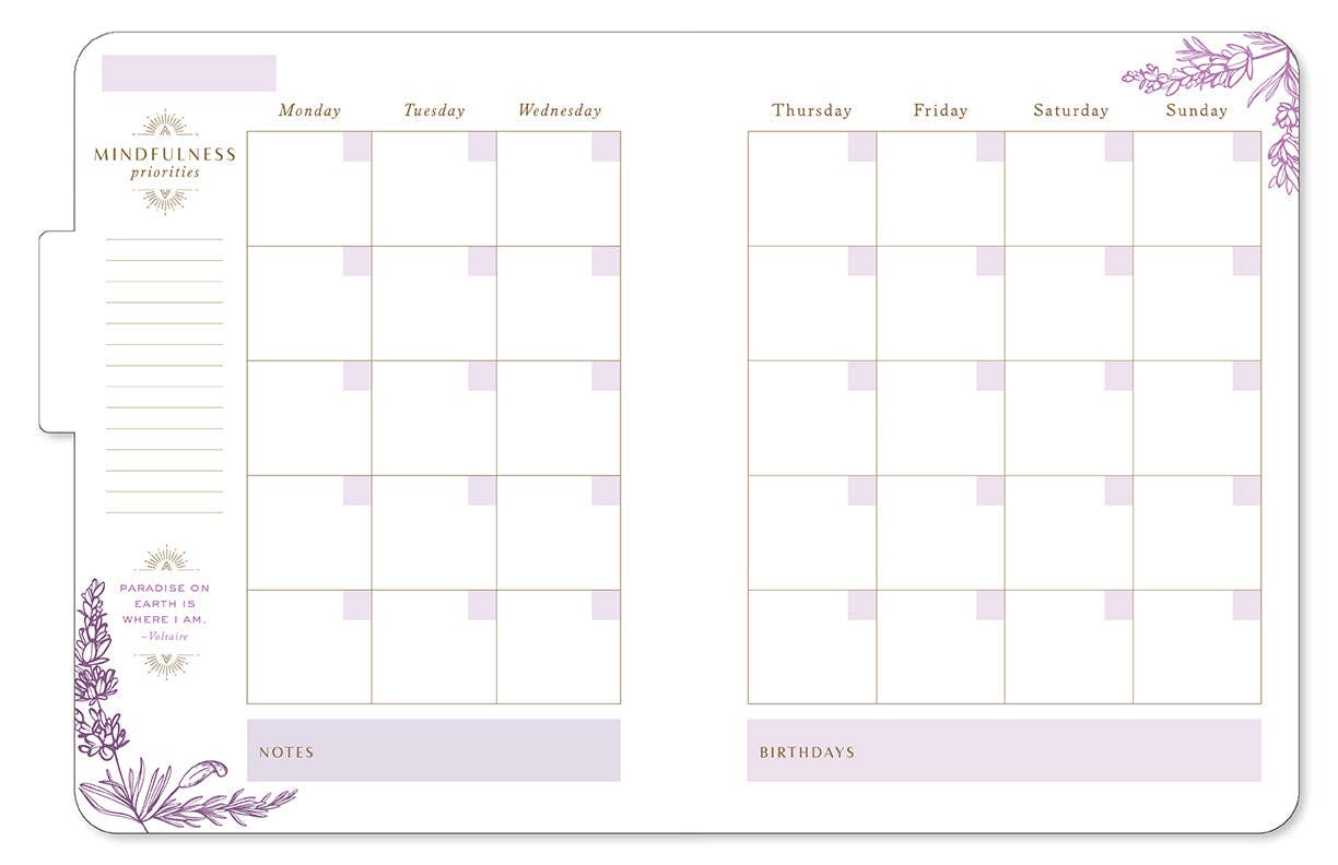 Insight Editions - #1 Pop Culture Publisher - Wholesale Planner - Mindfulness 12-Month Undated Planner1