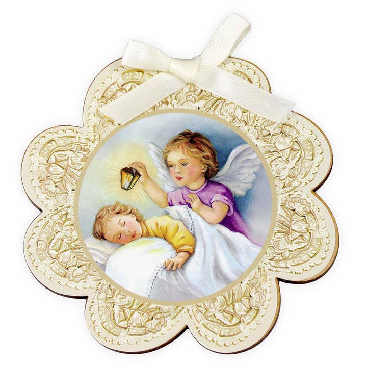 Cross and Medal Cradle Gift Set White for wholesale on Faire1