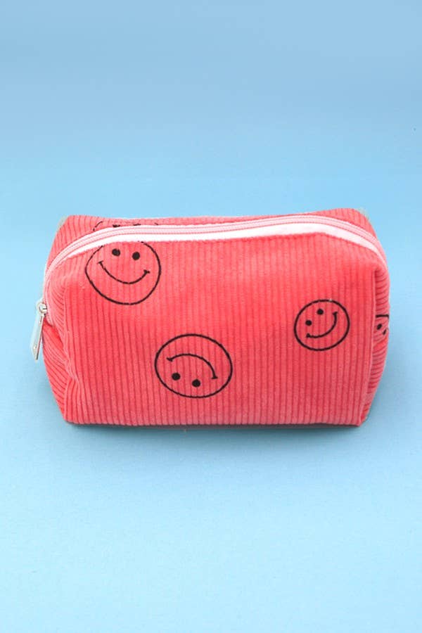 JOSSLYN by wall to wall - Wholesale Makeup/Cosmetic Bag - SMILEY COSMETIC MAKEUP POUCH BAG | 40P5215