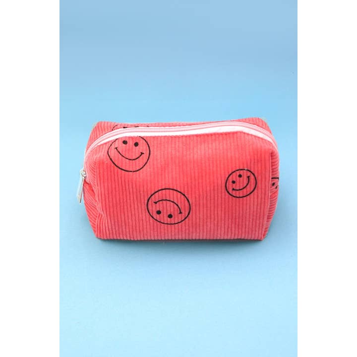 JOSSLYN by wall to wall - Wholesale Makeup/Cosmetic Bag - SMILEY COSMETIC MAKEUP POUCH BAG | 40P5215