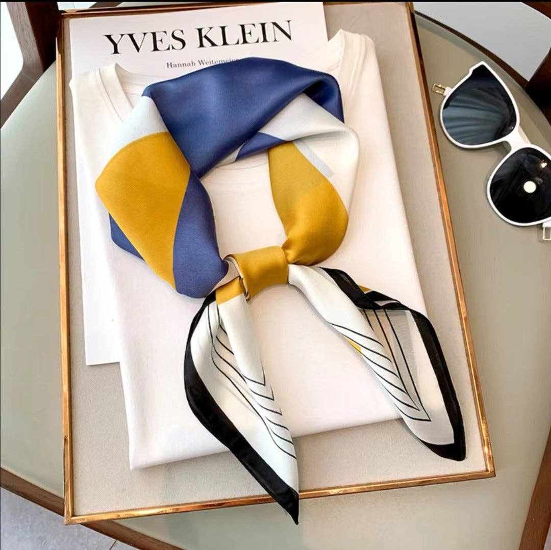 Marayn - Wholesale Scarf – Women's - Retro Chic 70cm Silk Scarf for Timeless Style7