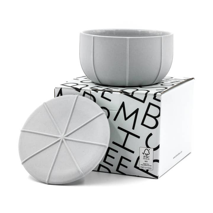 Small Pleat Container - Ash Grey for wholesale by BOMSHBEE