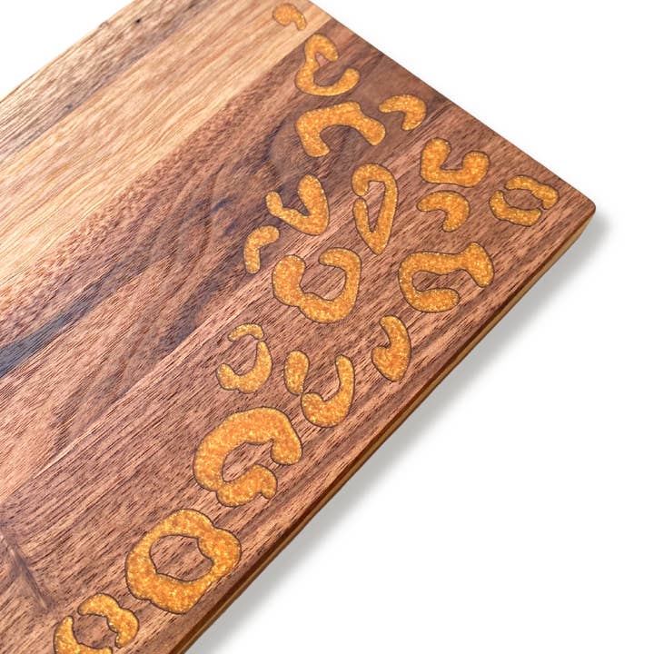 Leopard printbord voor wholesale door Wilkerson Handmade