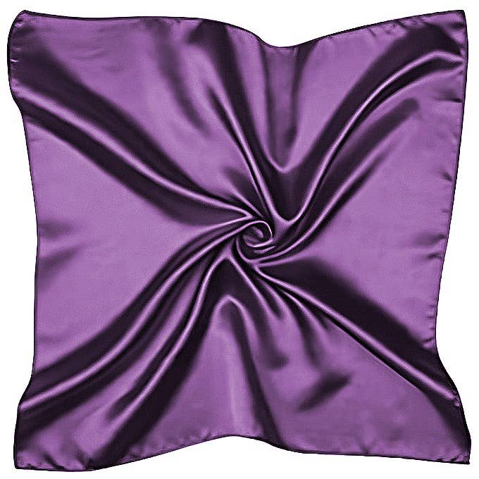Diacly - Wholesale Scarf - Women's - Solid Color Silky Satin Square Scarf7