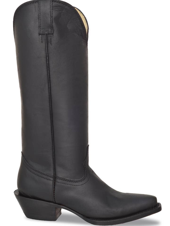 Jolene Matte Black Cowhide Cowboy Boots for wholesale on Faire1