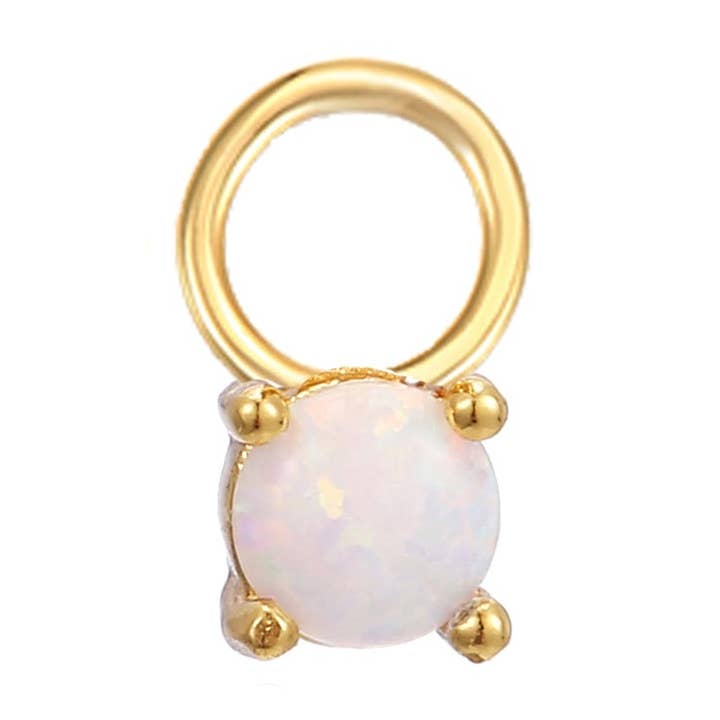 Oktober månadssten örhänge berlock för wholesale av Gold Trip