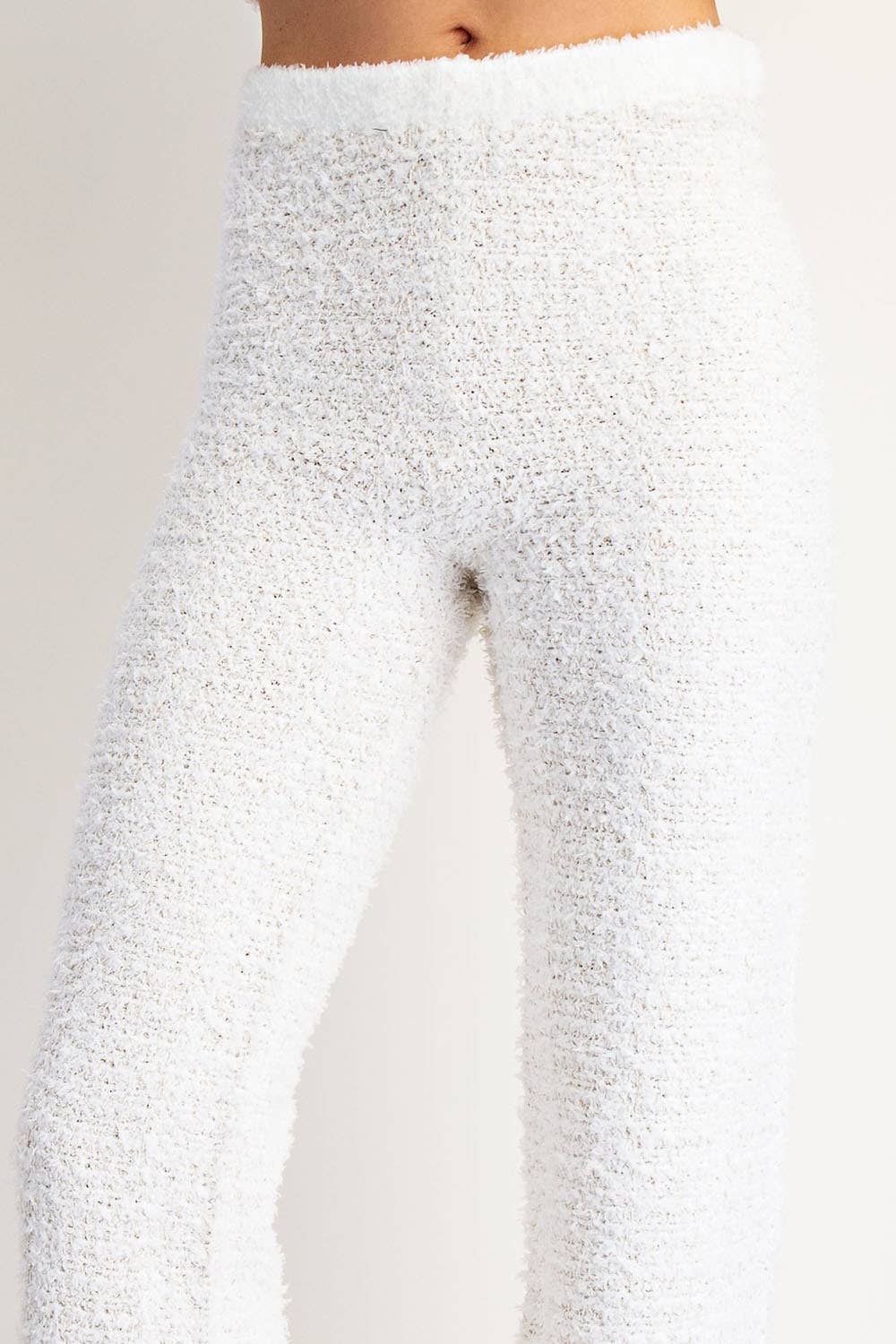 Edit by Nine – Engroshandel Bukser - Dame – Højtaljede Lurex Sweater Bukser med Lige Ben10