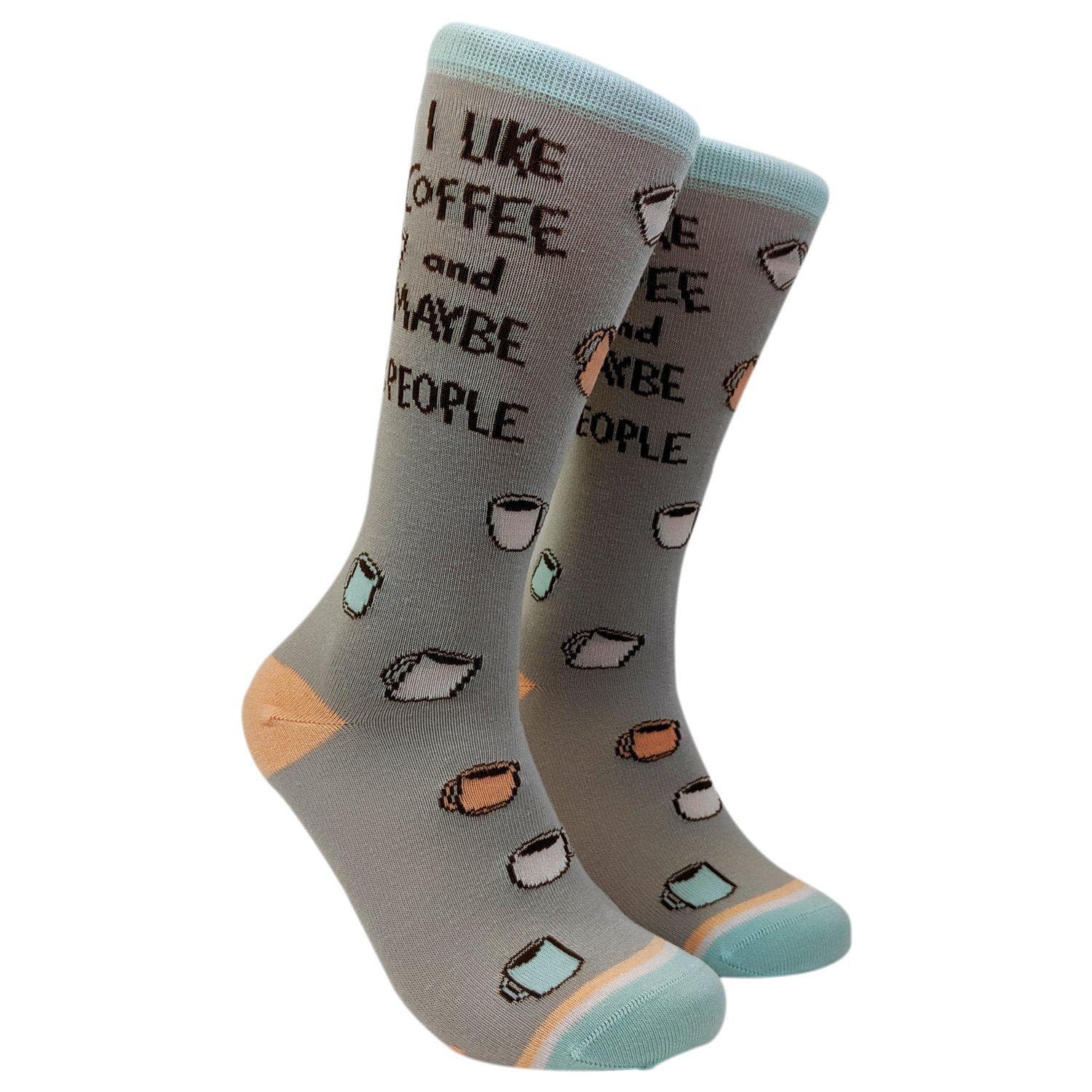 Multi Womens I Like Coffee And Maybe 3 People Socks Coffee Graphic for wholesale on Faire3