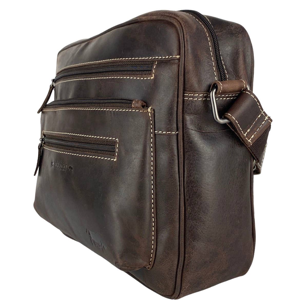 Arrigo – Großhandel Schultertasche – Unisex – Arrigo Unisex Schultertasche aus Büffelleder – 3 Farben13