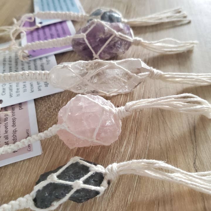 Cord + Quartz - Wholesale Car Decorative Charm - Unisex - Crystal car charms. Rear view mirror accessories.