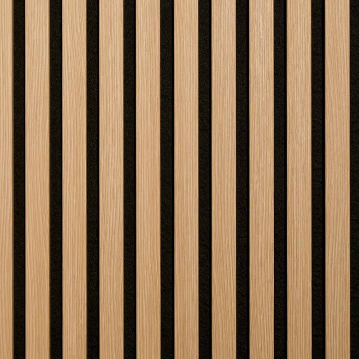 Natural Oak Soundproof Wall Panel | Elegant Wood Acoustic Solution for wholesale by Walloro Luxury Embossed Wallpaper