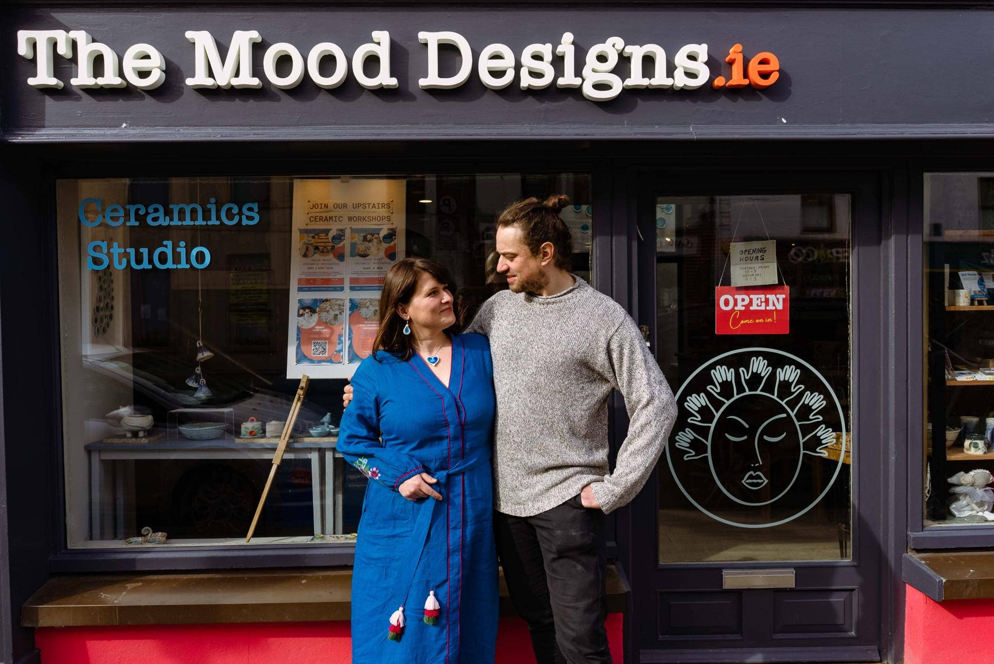 The Mood Designs Ceramics Limited - Vente Objets de décoration - Ornement céramique en forme de cœur « Nollaig Shona » fait main en Irlande12