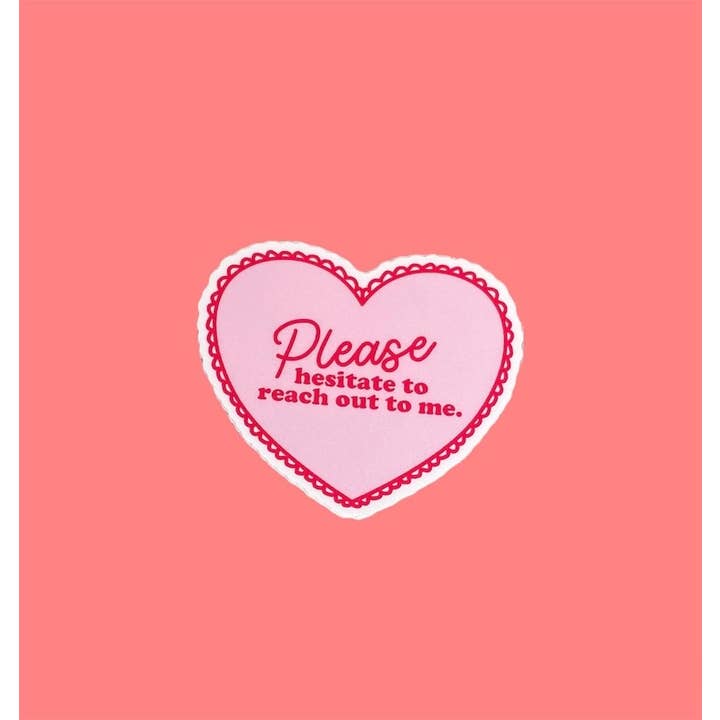 Autocollant Vinyle Drôle Veuillez Hésiter Introverti pour la vente par Seven Virgo Studios