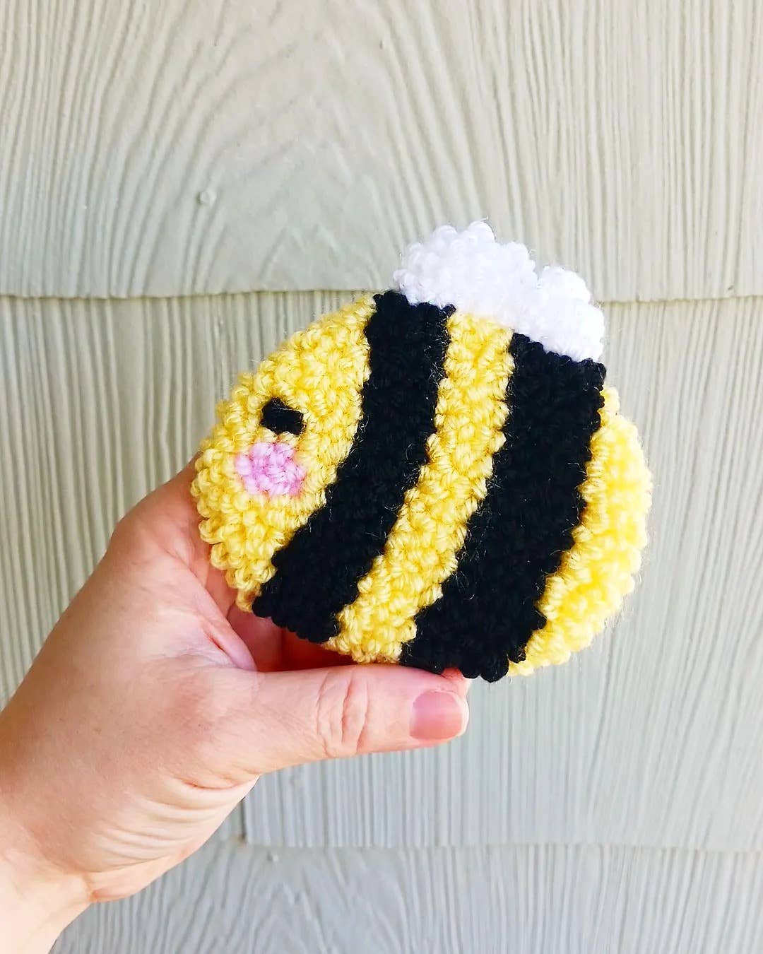 Bless Your Cottons - Vente Sous-verre - Sous-verre de bureau Honey Bee Punch Needle0