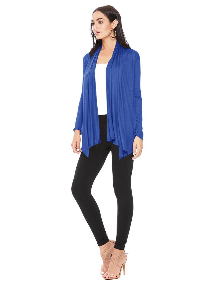 MOA COLLECTION - Wholesale Cardigan - Women's - Women's Solid Casual Outerwear Cardigan14