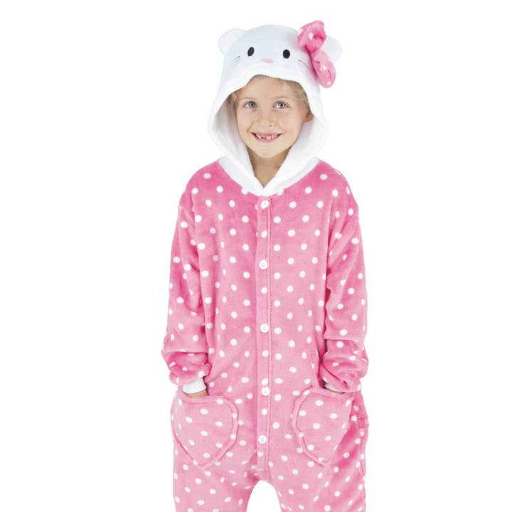 KIGURUMI PINK CAT COSTUME FOR CHILDREN AND 4/6 YEARS for wholesale by Party Pro