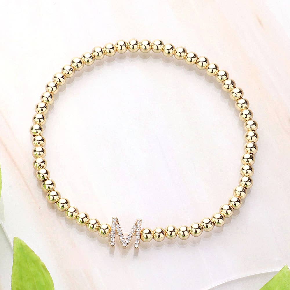 Sensibling Corp. - Vente Bracelets à breloques/pendentifs - Bracelet extensible monogramme initial SECRET BOX_13