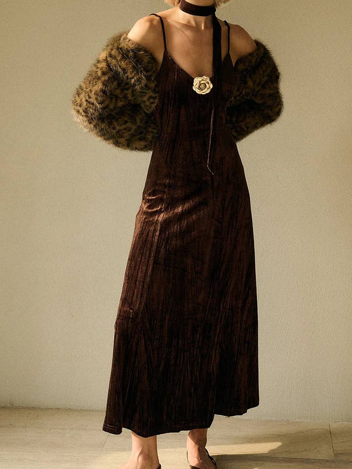 Slips Detail Maxi Kjole for engroshandel hos Mccolin