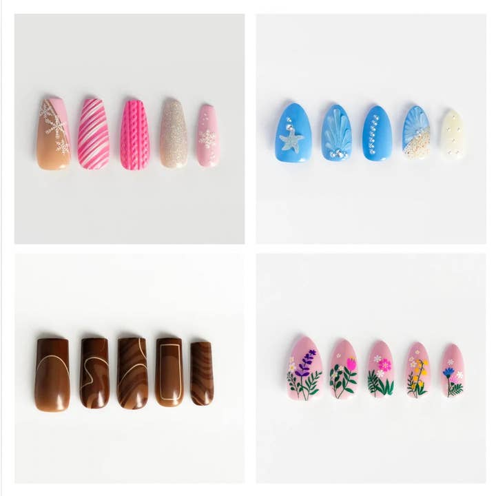 Seasonal Vibes 4-Pack Nail Set for wholesale by PRIMEBEAUTY