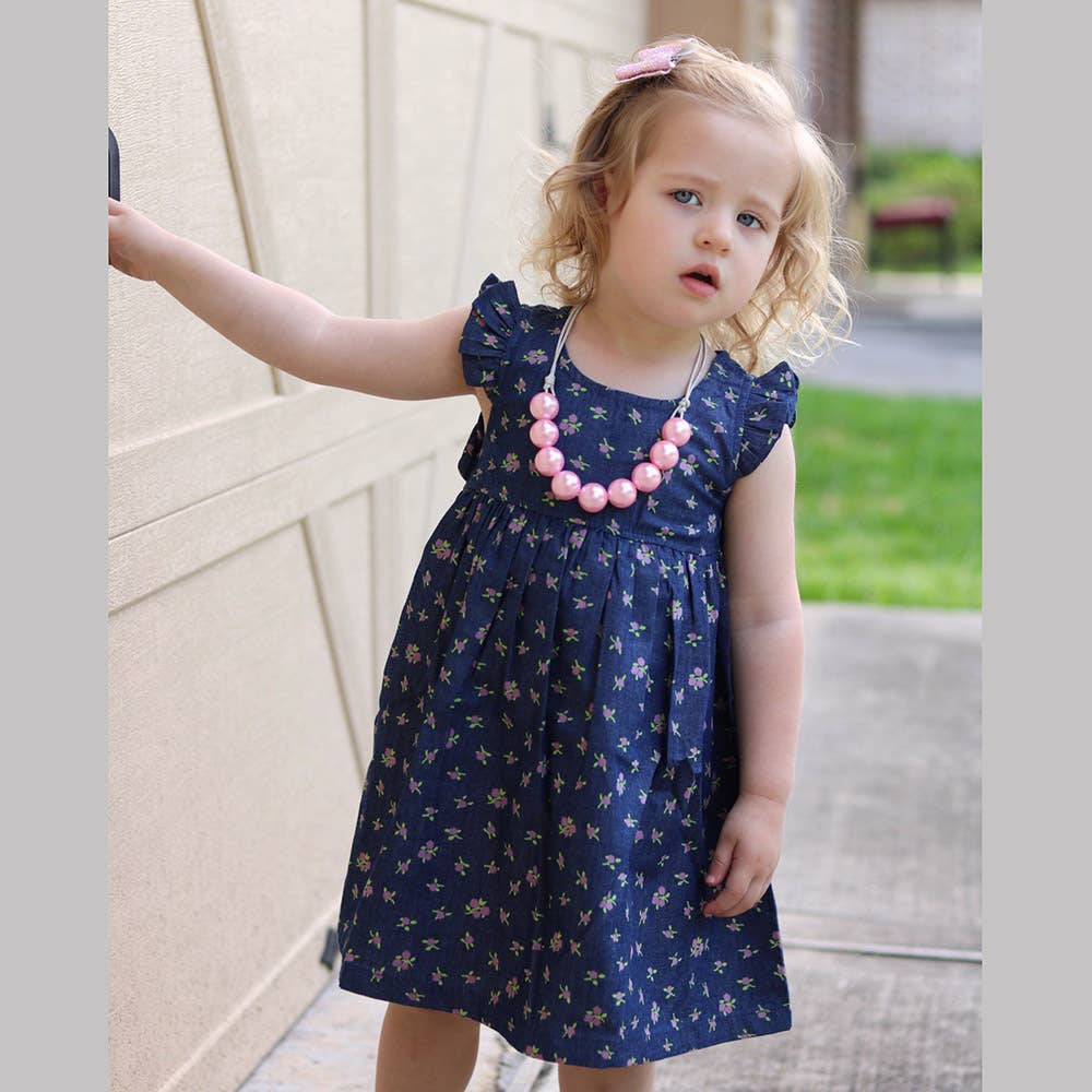 SISSYMINI - Wholesale Dress - Baby - Dragon Flies Open Back Dress for Infants & Toddlers| 898-6161
