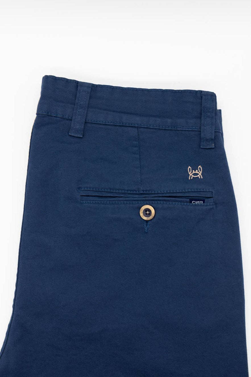 Custi Mikelo: Men's Clothing & Christmas Gifts – wholesale Shorts – Herr – Marinblå Elastisk Bermuda | Priego4