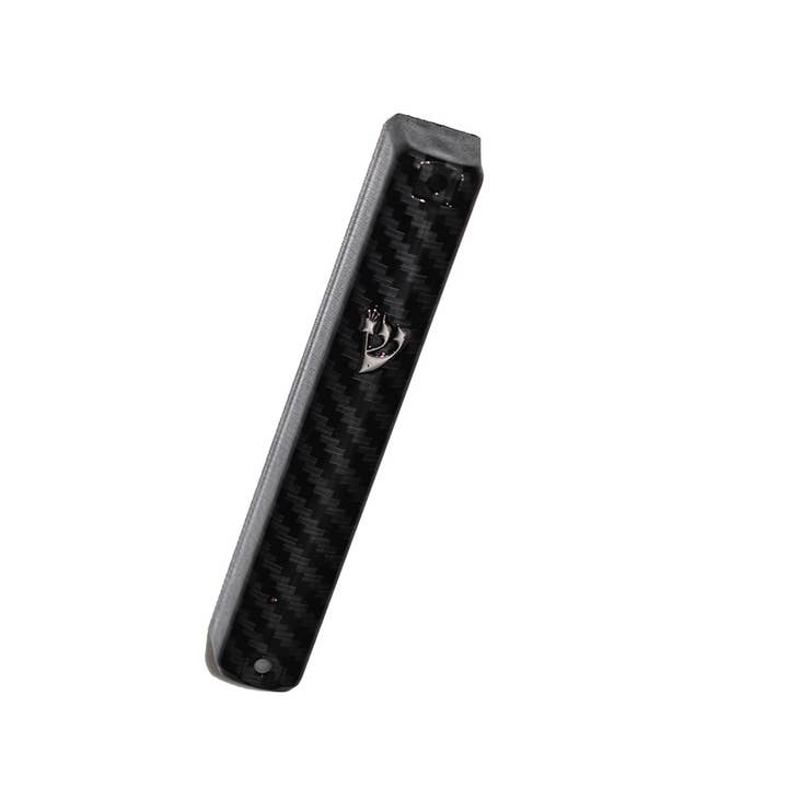 Waterproof Mezuzah Case Carbon Fiber W Shin for wholesale by Boker-Tov Shalom
