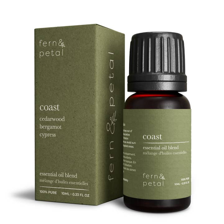 Coast - Essential Oil Blend - Cypress Bergamot Cedarwood for wholesale by Fern & Petal